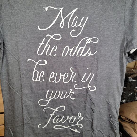 Lionsgate Hunger Games Graphic Tee Quote Short Sleeve - Size Junior XXL - Picture 1 of 4